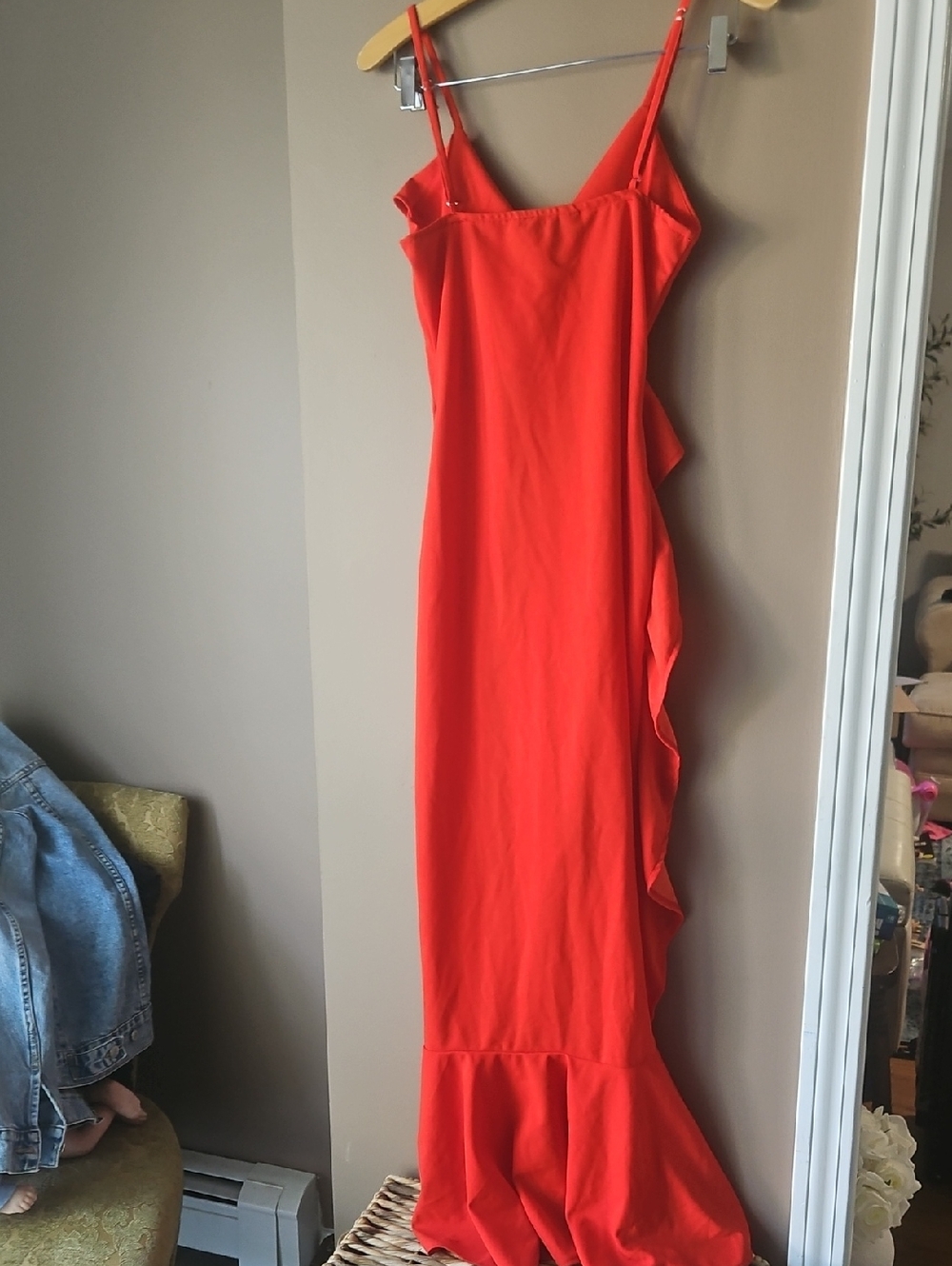 CBR Ruffle Slit Summer Dress - Picture 6 of 7